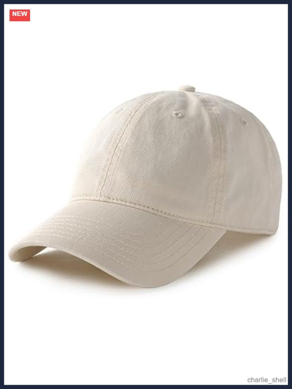 Washed Cotton Unstructured Baseball Cap Adjustable Ponytail Dad Hat